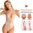 thumbnail image 3 of Sujetador moldeador de cuerpo sin espalda para mujer, body de boda invisible sin espalda, sujetador push up sin costuras, ropa interior con correa transparente para vestido de fiesta de boda, 3 of 5