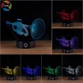 thumbnail image 2 of 3D Optical Illusion Night Light - 7 LED Color Changing Lamp - Cool Soft Light Safe for Kids - Solution for Nightmares - FYBTO s Tie Fighter, 2 of 5