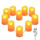 thumbnail image 1 of Luz de velas LED, paquete de 10 velas sin llama Vela LED alimentada por USB, blanco cálido, 1 of 5