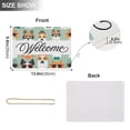 thumbnail image 3 of Cute Dogs with Sunglasses Welcome Sign Front Door PVC 14x10 inch Hanger Hello Sign Farmhouse Wall Porch Home Outside Decor, 3 of 6