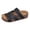 Black, variant on Slides for Women Platform Cork Footbed Sandals Arch Support 2026 Summer Beach Vacation Slip on Outdoor Slippers Brown Size 8.5