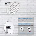 thumbnail image 5 of Shower Faucet GGStudy Single Function Shower Trim Kit with Rough-in Vae Shower Set Bath Rainfall Shower Faucet System 8inch Round Stainl Steel Metal Shower Head, 5 of 9