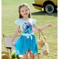 thumbnail image 4 of Disney Stitch Girls Rompers Dresses Graphic Bow Blue Hawaii Jumpsuits Tulle Skirt Flower Dress Summer Outfits Gift Set Toddlers Kids 3-4T, 4 of 12