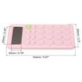 thumbnail image 2 of Unique Bargains Desk Basic Cute Calculator, Desktop Calculators Battery Powered with 12 Digit LCD Display, Pink, 2 of 6