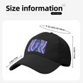 thumbnail image 2 of Baseball Cap Bent Eaves Design 6 Piece Cap Body Breathable Not Hot Plastic Cap Drag For Daily Travel Vacation Blueviolet Marble_3 Black, 2 of 8