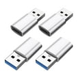 thumbnail image 2 of Adaptadores hembra USB 3.0 a tipo C Hugo Plata 4 Uds, 2 of 10
