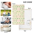 thumbnail image 6 of Yayeee 100% Cotton Hand Towels for Bathroom 16" x 28" Soft Absorbent Kitchen Towel, Light Green Geometric, 6 of 7