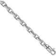 thumbnail image 2 of 14K Solid White Gold 4.2mm Link Chain Bracelet, 2 of 5