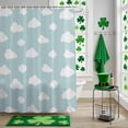 thumbnail image 5 of White Clouds Pattern Shower Curtain Set with Hooks, Sky Blue Waterproof Fabric Bathroom Curtains Decor Home Accessories,72X 96 Inch Extra Long, 5 of 9