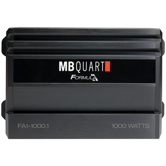 MB Quart Formula Monoblock Class D 1,000W Car Audio Amplifier, Black