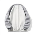 thumbnail image 5 of ZCFZJW Fashion Crewneck Sweatshirts for Men Big and Tall Regular Fit Casual Raglan Long Sleeve Basic Athletic T-Shirts Loose Oversized Baggy Pullover Tops White L, 5 of 10
