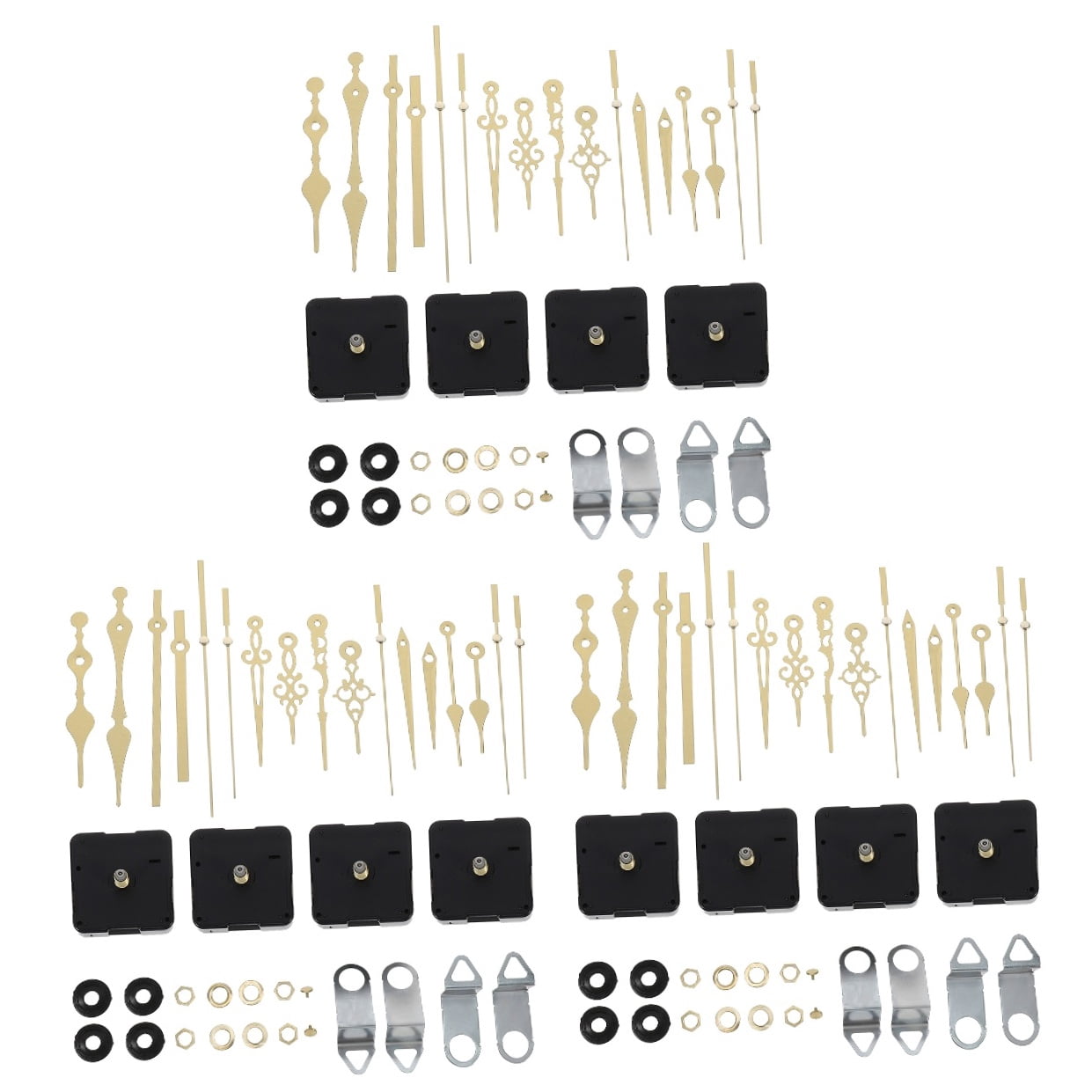 unbranded 12 Sets  Replacing Quartz Clock Movements Clock Mechanism DIY Clock Pointer Part