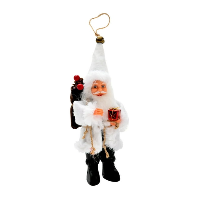 Adornos navideños eléctricos, muñeco de Papá Noel de franela de pie, decoración de muñecos, colgante de regalo de Navidad Wmkox8yii shdjk4734