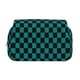 thumbnail image 2 of Disketp Black And Teal Checkerboard Estuche de Lápices de Doble Capa con Tapa Abatible y Cremallera, Organizador Escolar para Adolescentes y Adultos, 2 of 7