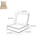 thumbnail image 2 of x Coussins de Patio à Assise Profonde pour Extérieur/intérieur, Ensemble de Rembourrage en Mousse Résiliente, Hydrofuges, Résistants aux Taches et aux Intempéries, Assise Profonde, Bas Chili, 2 of 7