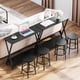 thumbnail image 4 of Long narrow 2 niveles estilo rural consola mesa: gris sofa mesa para behind couch, industrial entrada mesa con almacenamiento estante para hallway, oficina, foyer, 4 of 7