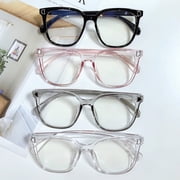 Blue Light Blocking Glasses Unisex Clear View Large Frame Strong Hinge Smooth Transparent with Rim Eye Protection Clear Bluelight Glasses Spectacles