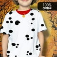 thumbnail image 3 of Halloween Costume Dog Dalmatian Red Collar All Over Big Kid Costume T Shirt, 3 of 7