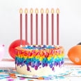 thumbnail image 4 of BEAN LIEVE Bougies d'Anniversaire Métalliques Longues et Fines Rouges, Lot de 30, Bougies de Gâteau, Fêtes d'Anniversaire, Décorations de Mariage, Bougies de Fête, Décorations de Gâteau, 4 of 7