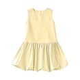 thumbnail image 7 of Girls' Sleeveless Solid Summer Dress For Girls – Lightweight Festive Party Skirt Without Sleeves, 7 of 7