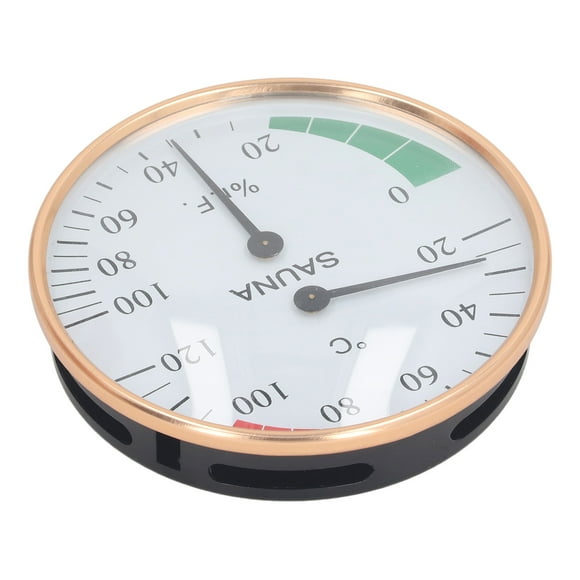 Indoor Hygrometer , Professional 20-120 degrees Celsius Sauna Temperature Humidity Meter for Greenhouse for Spa Room