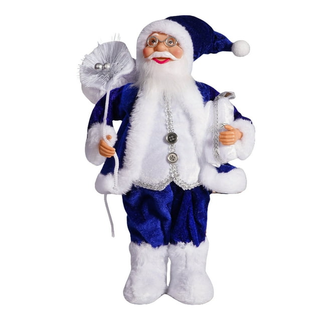 Adorno de Navidad Yuarrent Estatuilla de Santa 30 cm Poliéster