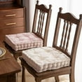 thumbnail image 1 of Nvzi Cojines para silla con diseño de diamantes y asa, de terciopelo suave y cómodo, para sillas de comedor, sillas de oficina y pisos de madera (crema, 16 x 16 pulgadas), 1 of 4