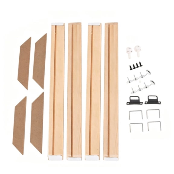 HIKVEX Diy Wooden Picture Frame Set for Canvas Art Customizable Easy to Assemble 20*20cm
