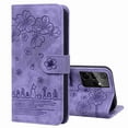 thumbnail image 2 of Decase for Samsung Galaxy S21 Ultra Case Shockproof PU Leather Retro Flower Embossed Wallet Flip Case Magnetic Stand with Card Slot Folio Cover,Purple, 2 of 5