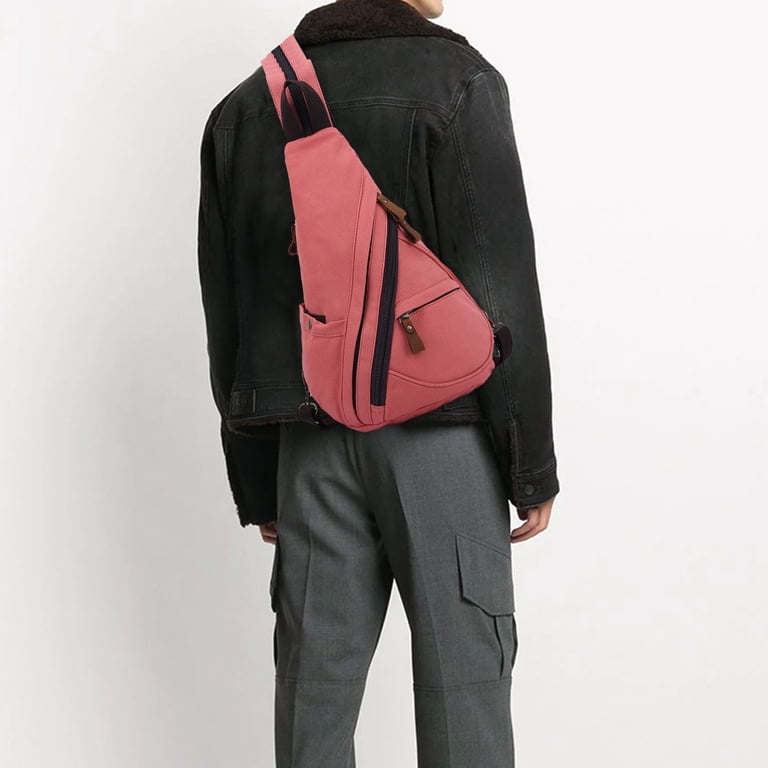 Canvas Sling Bag Crossbody Backpack Shoulder Bag Casual  display picture 2