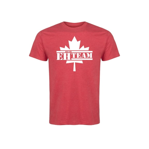 Instant Message - The Eh Team Center Leaf - Men's Short Sleeve Graphic T-Shirt
