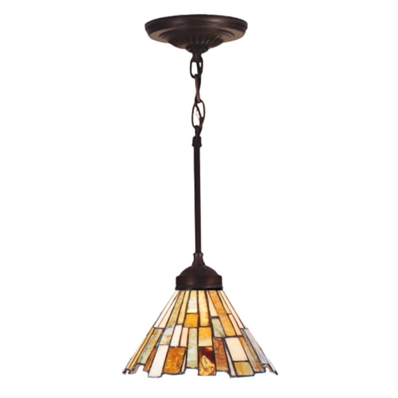 Meyda Tiffany 99787 Delta Jadestone 8" Wide Mini Pendant - MultiColor