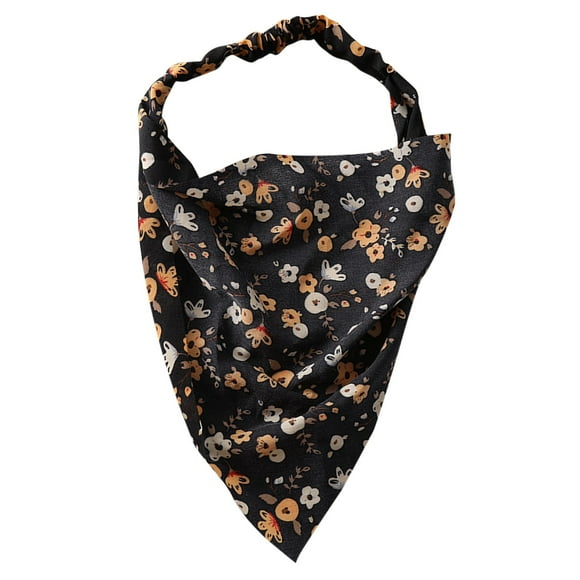 Prolriy Hair Scarf for Women Floral Hair Bandanas Head Kerchief Women Bandana Print Hair Scarf Triangle Hair Kerchief with Ties Head Scarf Head Scarf for Women's Hair One Size