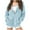 Light Blue, variant on Fashion Kids Girls Oversized Zip Hoodies Solid Casual Long Sleeve Hooded Jackets Loose Casual Outwear Coats with Pockets Green 9-10Y
