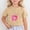 Khaki, variant on Trendfront Girls Donut Graphic Shirt Sweet Treat Print Summer Tee Crewneck Short Sleeve Casual T-Shirt Trendy Playwear Tops for Girls
