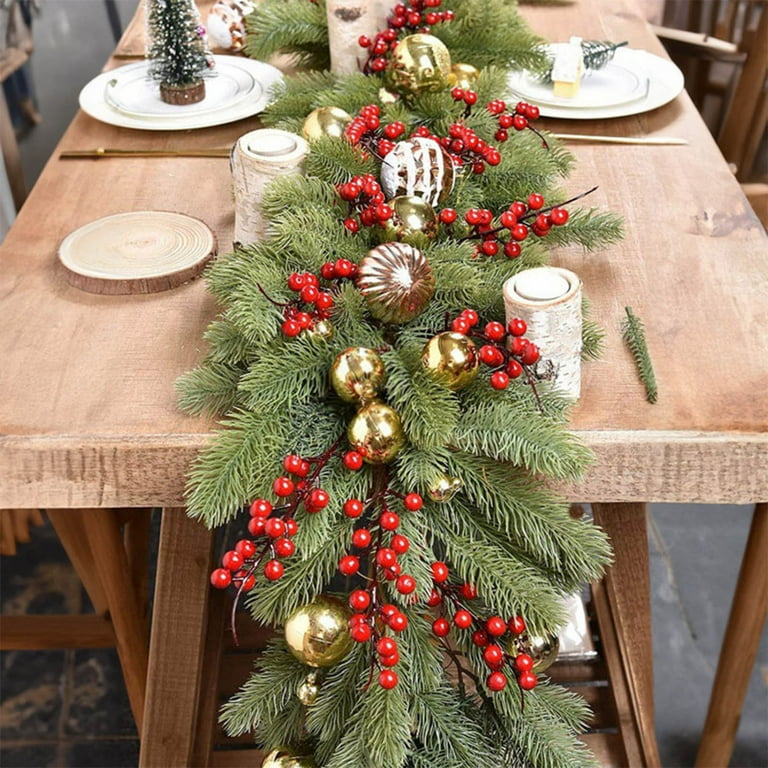 Mint green Christmas garland, on sale Christmas swag, Christmas mantle, Christmas table runner, mint green Christmas decor, Christmas mantle swag