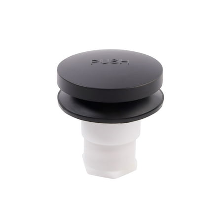 SUPPLYGIANT Tip Toe Bath Drain Kit Replacement, 5/16 or 3/8 Drain Stopper, Matte Black Finish