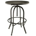 thumbnail image 1 of Hawthorne Collection Table Ronde Réglable Pub en Noir, 1 of 4