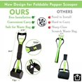 thumbnail image 3 of Foldable Portable Dog Stool Shovel With Long Handle, Suitable For Large And Medium-Sized Dogs With Bag Accessories (Green), 3 of 6