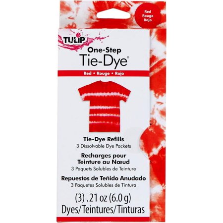 Tulip One-Step Tie-Dye Kit Dye Refill Packs, Red Red Refill Packs