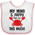 thumbnail image 3 of Inktastic Mimi and Pappy Love Me Boys or Girls Baby Bib, 3 of 4