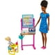 thumbnail image 1 of Barbie Teacher Doll (Brunette),Toddler Doll (Blonde), Flip Board, Laptop, Backpack, Toddler Desk, Pet Turtle, Great Gift for Ages 3 Years Old & Up Barbie -, 1 of 6