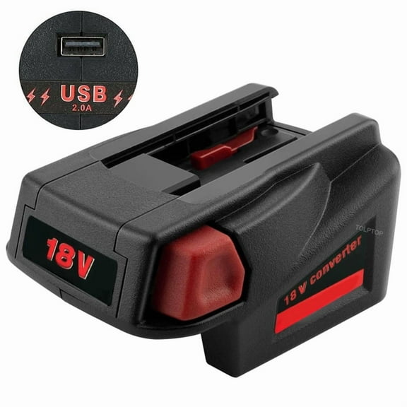 Battery Adapter Converter for Milwaukee 18V Li-ion Battery to for Milwaukee V18 48-11-1830 Battery Tools with USB Charging Port
