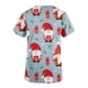 thumbnail image 4 of Pntutb, blusas con cuello en V y manga corta a la moda para mujer, blusa de bolsillo con estampado de uniforme de trabajo, tops Pntutb Pntutb-2921, 4 of 5