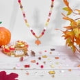 thumbnail image 4 of 1760pcs+ Fall Beads for Bracelets Making Thanksgiving Jewelry Beads Autumn Yellow Orange Acrylic Letter Bead Pumpkin Maple Charms for Jewelry Making Fall Thanksgiving Decoration Crafts, 4 of 5