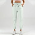 thumbnail image 2 of Yuzhih Women's Sweatpants Drawstring Low Waisted Workout Joggers with Pockets Lightweight Athletic Soft Pants, 2 of 6