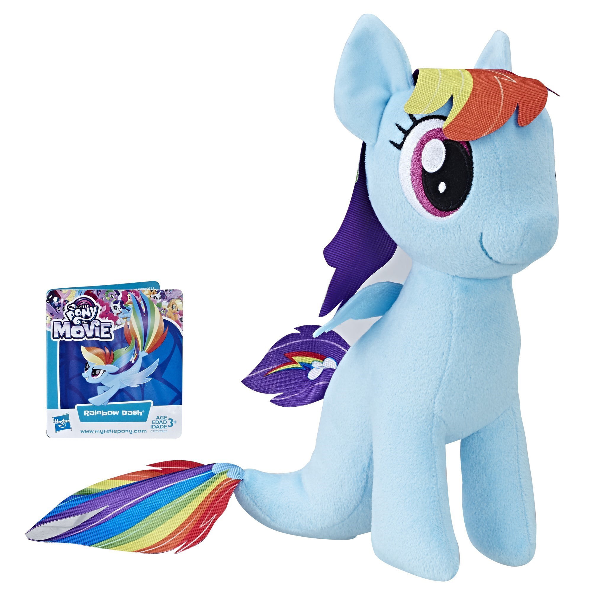 My Little Pony Soft Toy Small Plush Pinkie Pie Rainbow Dash Licensed 7 inch 