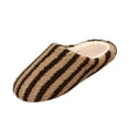 thumbnail image 2 of KEVCHE Stripe Fluffy Slippers for Women, Chic Fashion Casual Cute House Shoes, Comfortable Indoor Outdoor Vacation Bathroom Footwear with Soft Sole, Lightweight Non-Slip Home Slippers for Daily, 2 of 8