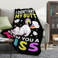 thumbnail image 2 of Funny Cat Blanket Gift for Girls Boys- 40x50 Inches Soft Flannel Throws Blankets Funny Gift for Teen Women Men Adult Cute Cat Lover Gifts for Birthday Christmas Halloween Bed Sofa Couch, 2 of 10