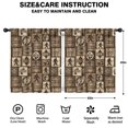 thumbnail image 2 of Blackout Kids Curtains,Bigfoot and Paw Print Brown Pattern Children's Insulated Curtains Set Of 2,Bedroom Essentials,Toddler Room Decor 52"x63", 2 of 5